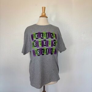 Jerzees Gray Beetlejuice Short Sleeve Graphic T-Shirt